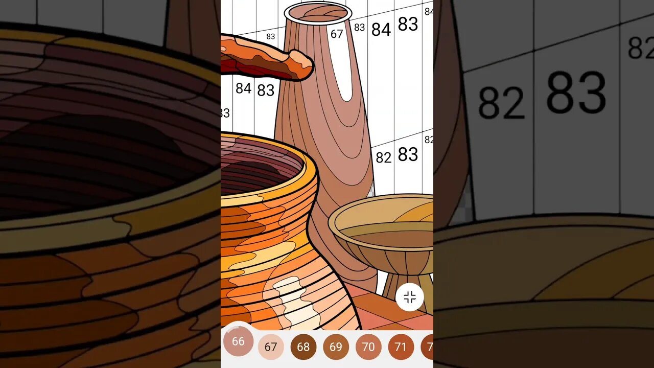 Color by number - pottery