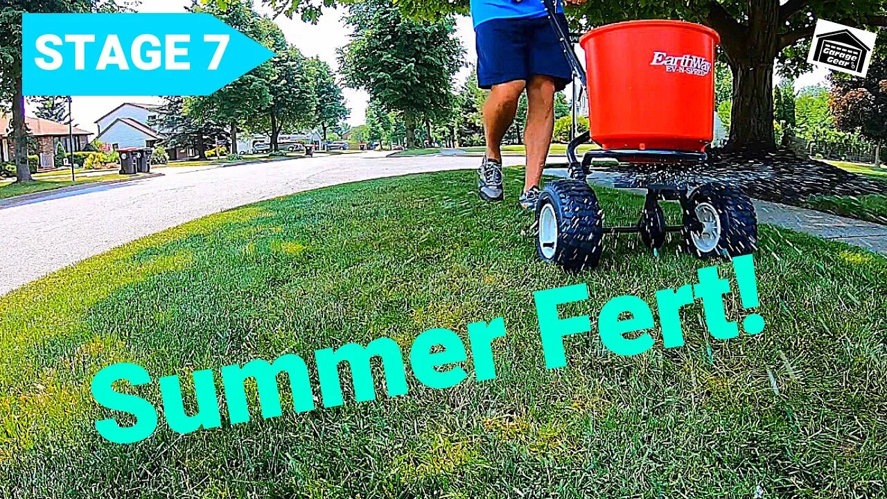 LAWN FERTILIZING PROGRAM STAGE 7 - Summer Lawn Fertilizer Application With PGF Complete