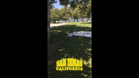 Picnic lake at Frank G Bonelli State Park