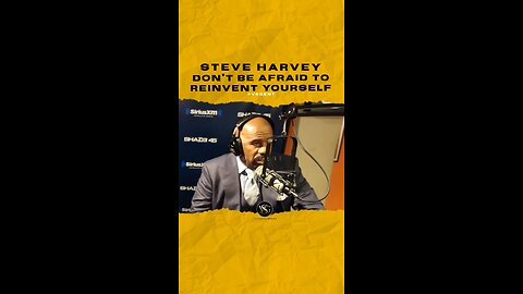 @iamsteveharveytv Don’t be afraid to reinvent yourself