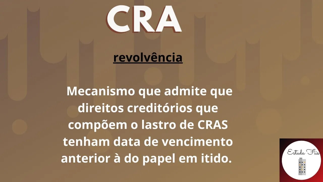 revolvência em CRA´s ... #fiagro