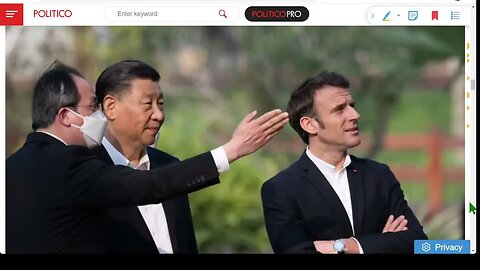 法國總統在接受采訪時表示，歐洲面臨的“巨大風險”正在“陷入不屬於我們的危機”