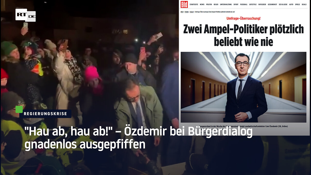 "Hau ab, hau ab!" – Özdemir bei Bürgerdialog gnadenlos ausgepfiffen