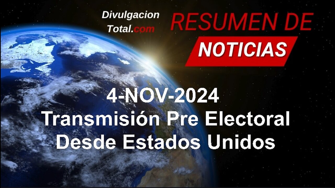 4-NOV-2024 En Vivo: Transmisión Pre Elecciones EEUU 2024