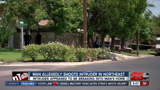 Bakersfield homeowner shoots man allegedly burglarizing his home