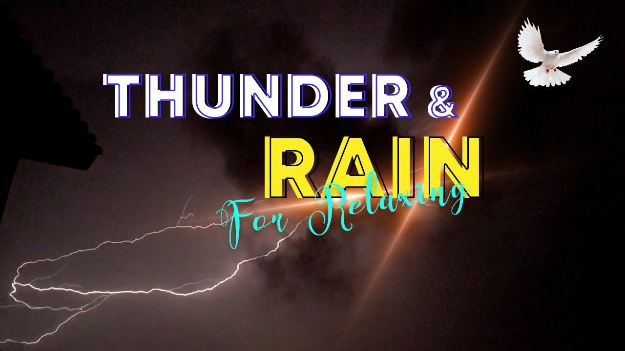 THUNDERSTORM & RAIN ⛈️ Rainstorm Sounds For Relaxing, Focus or Sleep