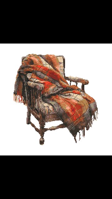 VICTORIAN ARMCHAIR Cross Stitch Pattern by Welovit Cross Stitch | welovit.net | #crossstitch