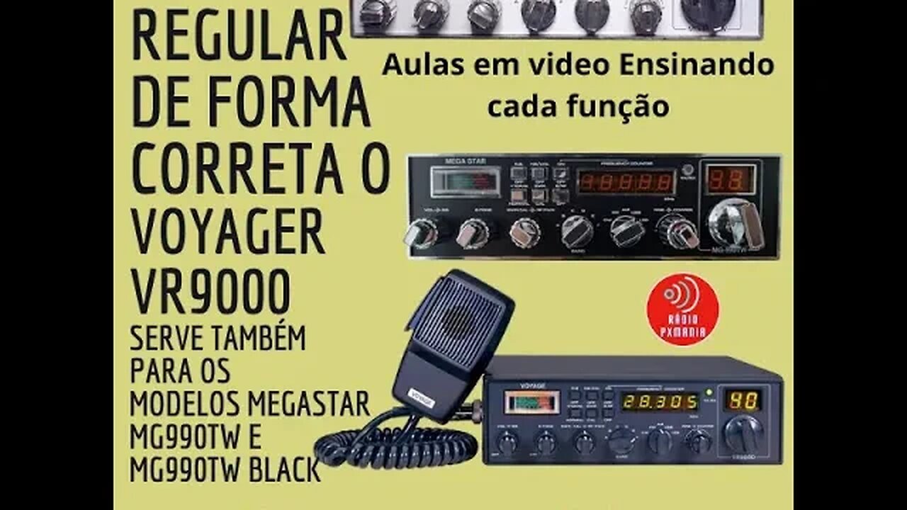 Aprenda a regular o Voyager vr 9000 e o Megastar Mg990TW curso passo a passo + aulas bônus