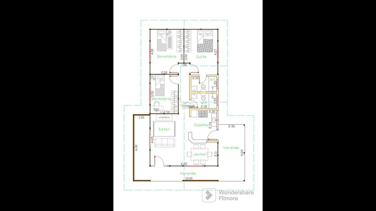 planta baixa 12x10