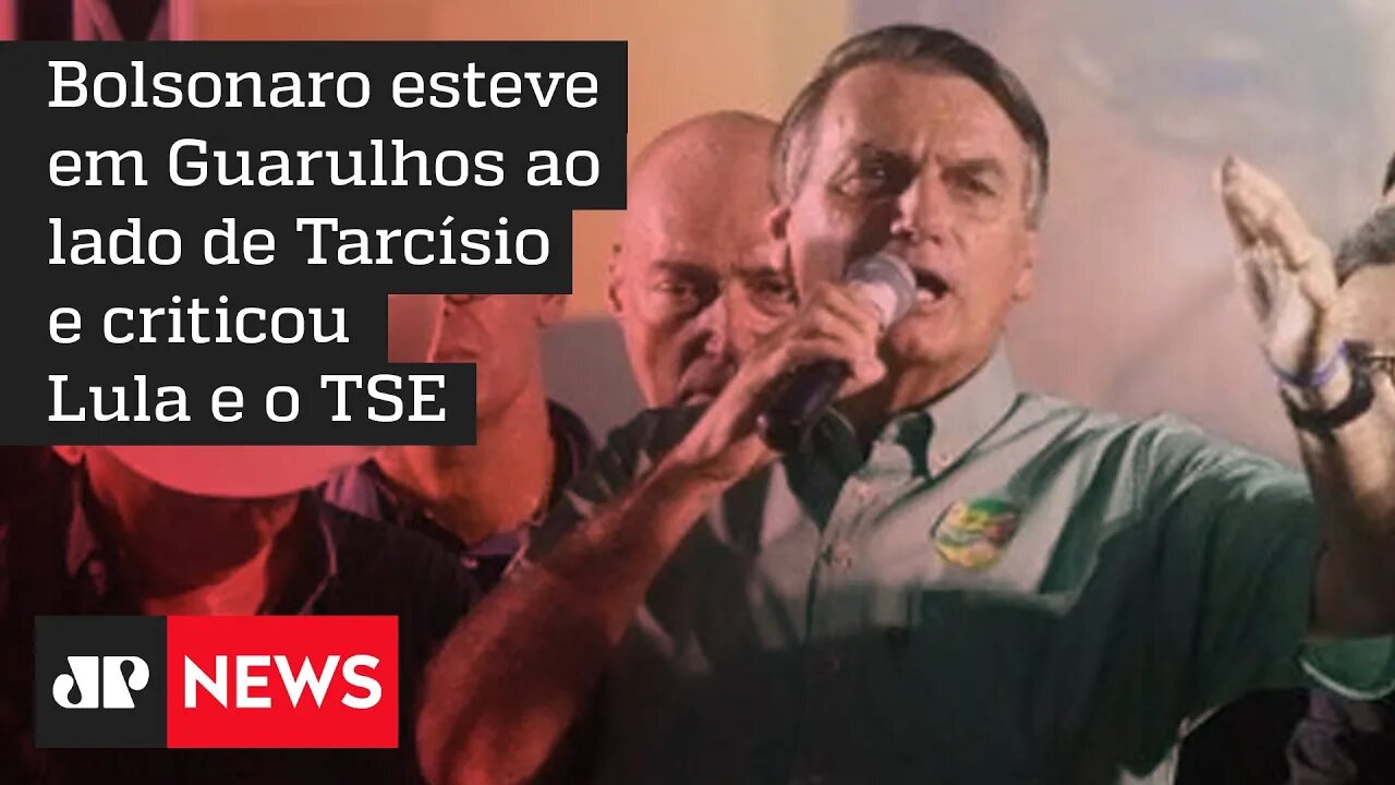 Após Bolsonaro criticar censura do TSE, apoiadores gritam "Jovem Pan"