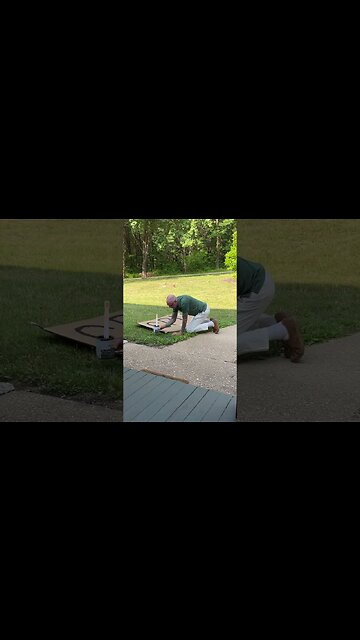 Painting Sign to mark retreat entrance