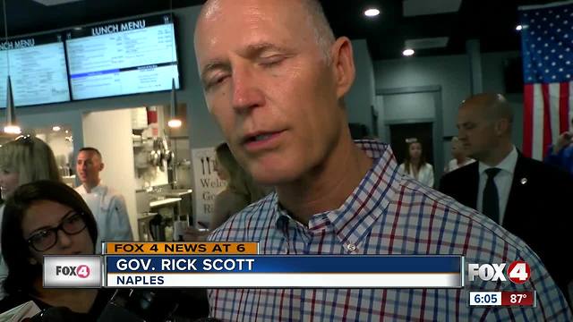 Governor Rick Scott discusses Lake Okeechobee discharges