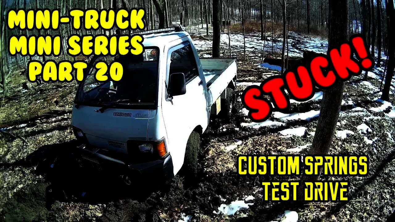 Mini Truck (SE01 EP20) gets STUCK. off and on road drive Sunf 24s Custom tracker springs HiJet