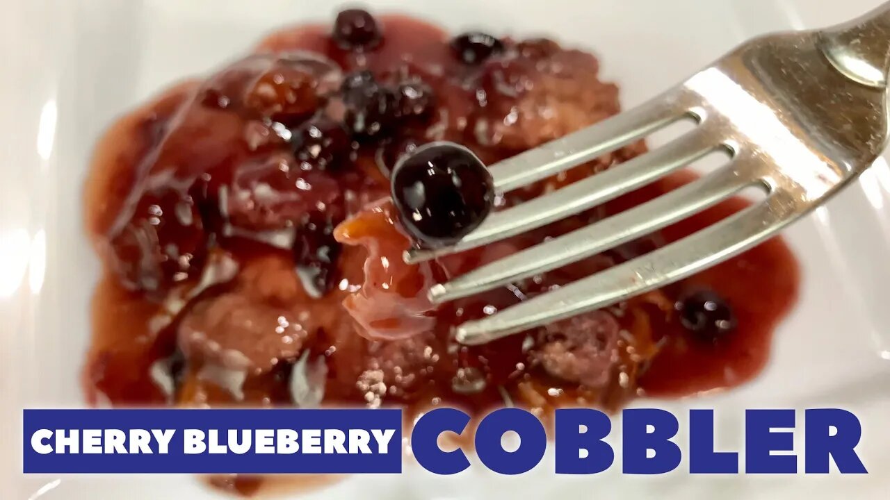 MRE Cherry Blueberry Cobbler Review