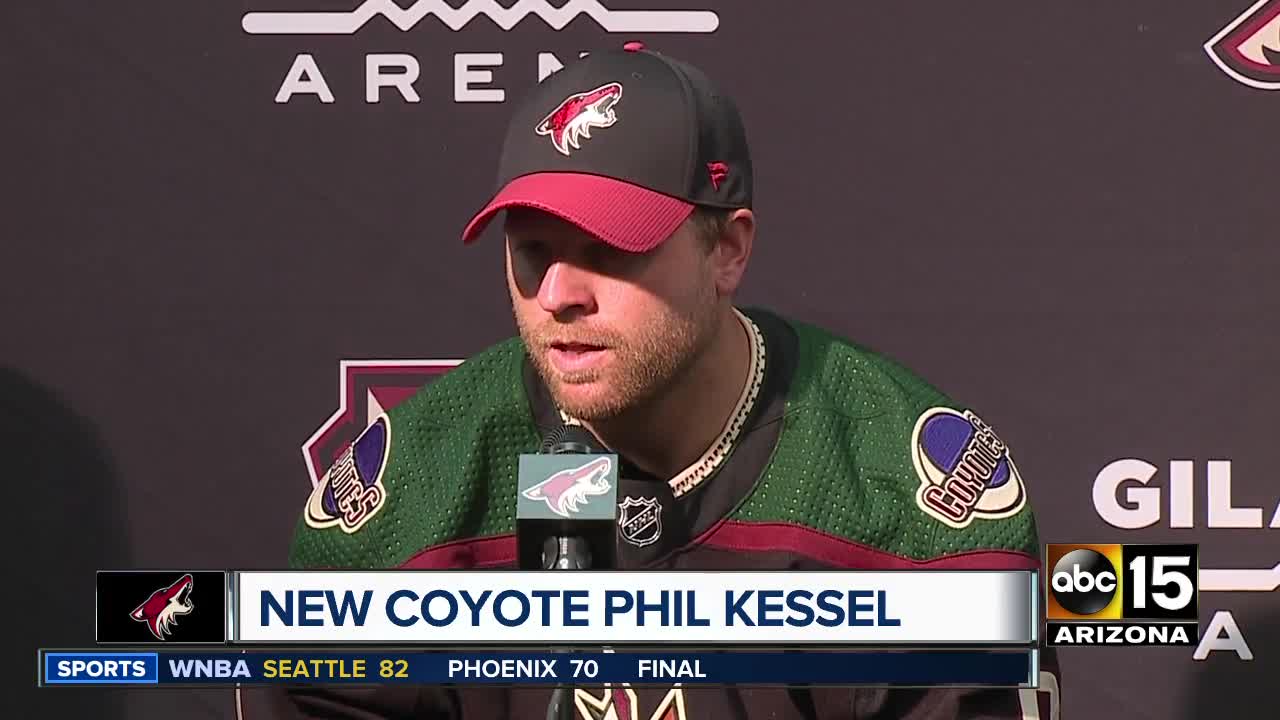 Arizona Coyotes introduce Phil Kessel to the media