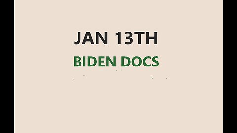 AUDIBLE BIDEN DOCS JAN 13th