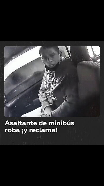 Delincuente roba a un chofer de bus y le recrimina que trae poco dinero