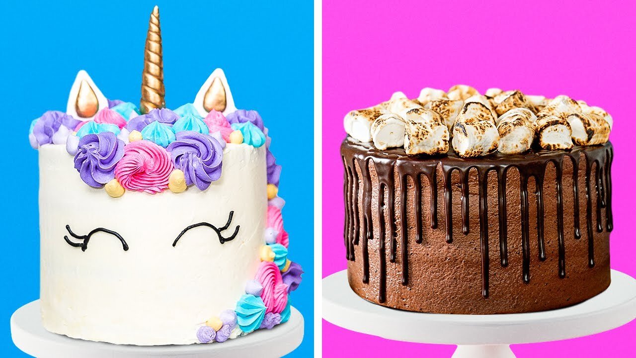 The BEST Cake Recipes to Bake for a Birthday Party | So Yummy Chocolate Cake Hacks | So Easy