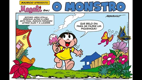 Magali em-O monstro | Gibis do Rapha 2