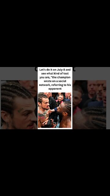 O'Malley's opponent Sterling made an early bout proposal. #short