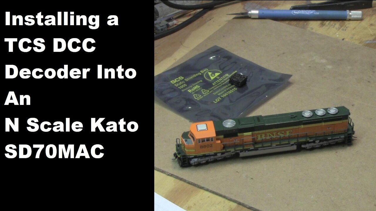 Installing a TCS Decoder Into a Kato SD70MAC