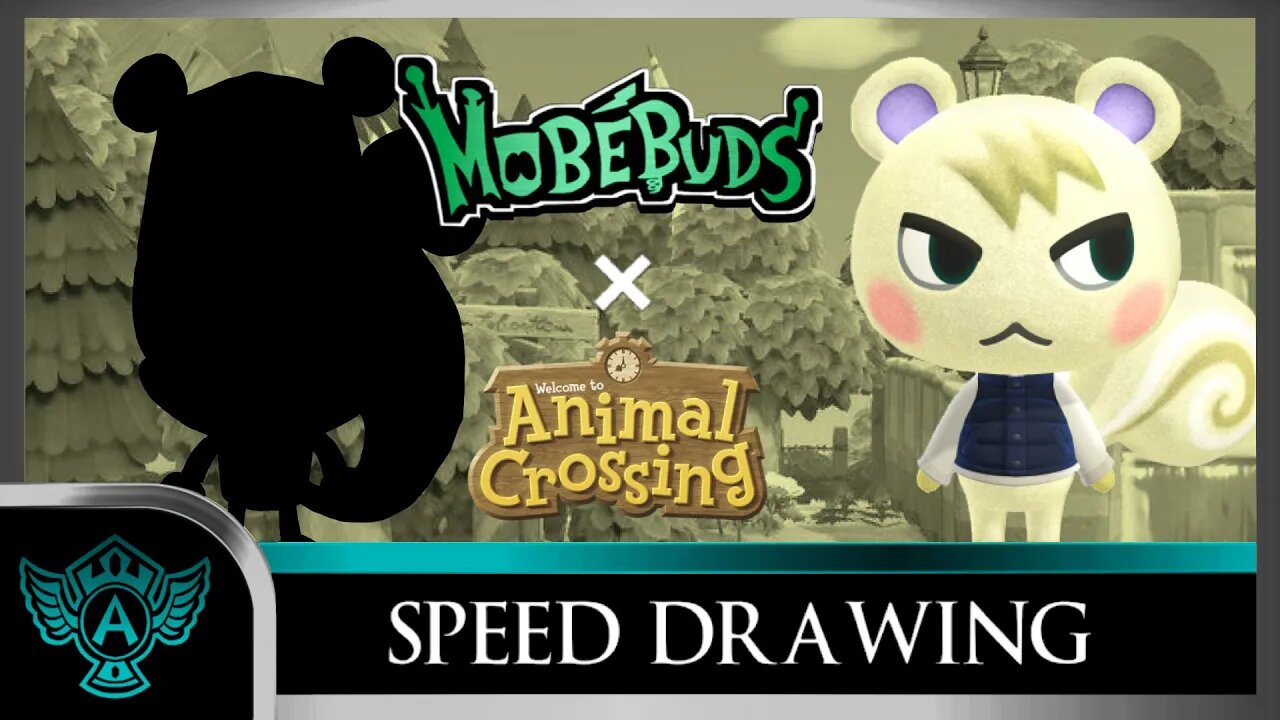 Speed Drawing: Animal Crossing - Marshal | Mobébuds Style