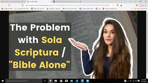 The problem with using the Bible alone