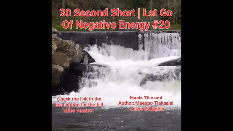 30 Second Short Of Let Go Of Negative Energy | #meditation #shorts #shortsvideo #waterfall #20