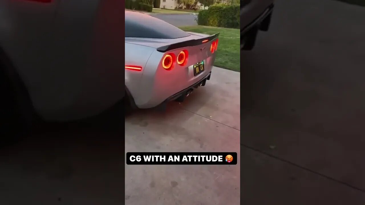 C6 with an attitude 😤 Damn Corvette 💥🔊🔊