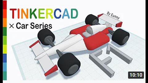 F1 Racing Car with Tinkercad x Car | 3D modeling How to make and design