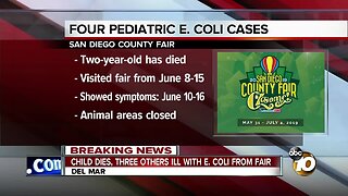 Child dies, three others ill with E.Coli from the fair