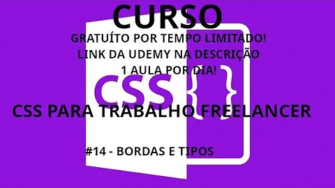 #curso #css #14 Bordas e tipos - CSS focado em trabalho freelancer