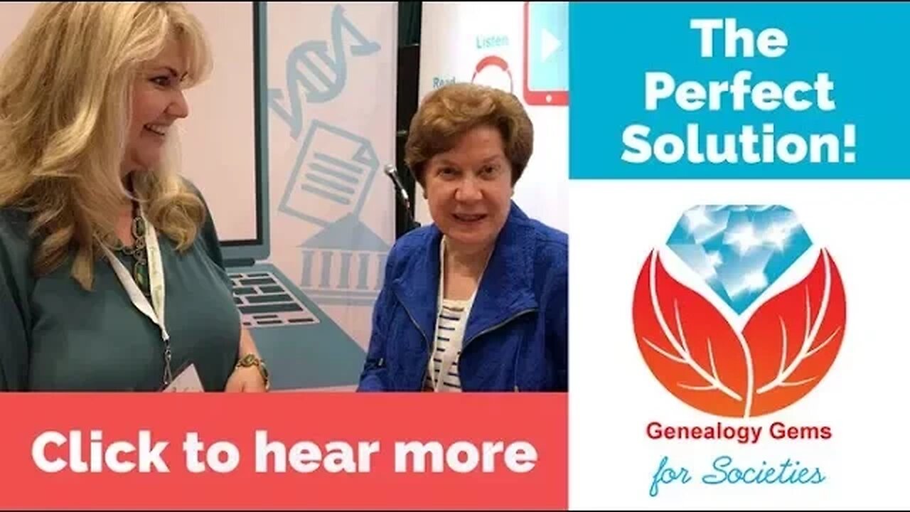 Need a Genealogy Speaker? The Genealogy Gems Society Package is the Solution!