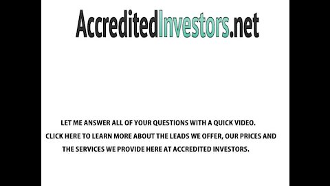 Accredited Investor 2021