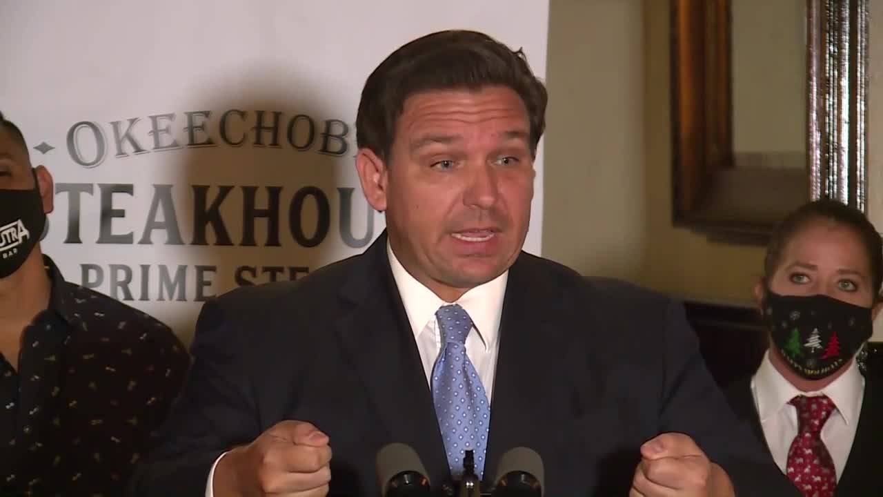 Gov. Ron DeSantis talks COVID-19 vaccine for teachers