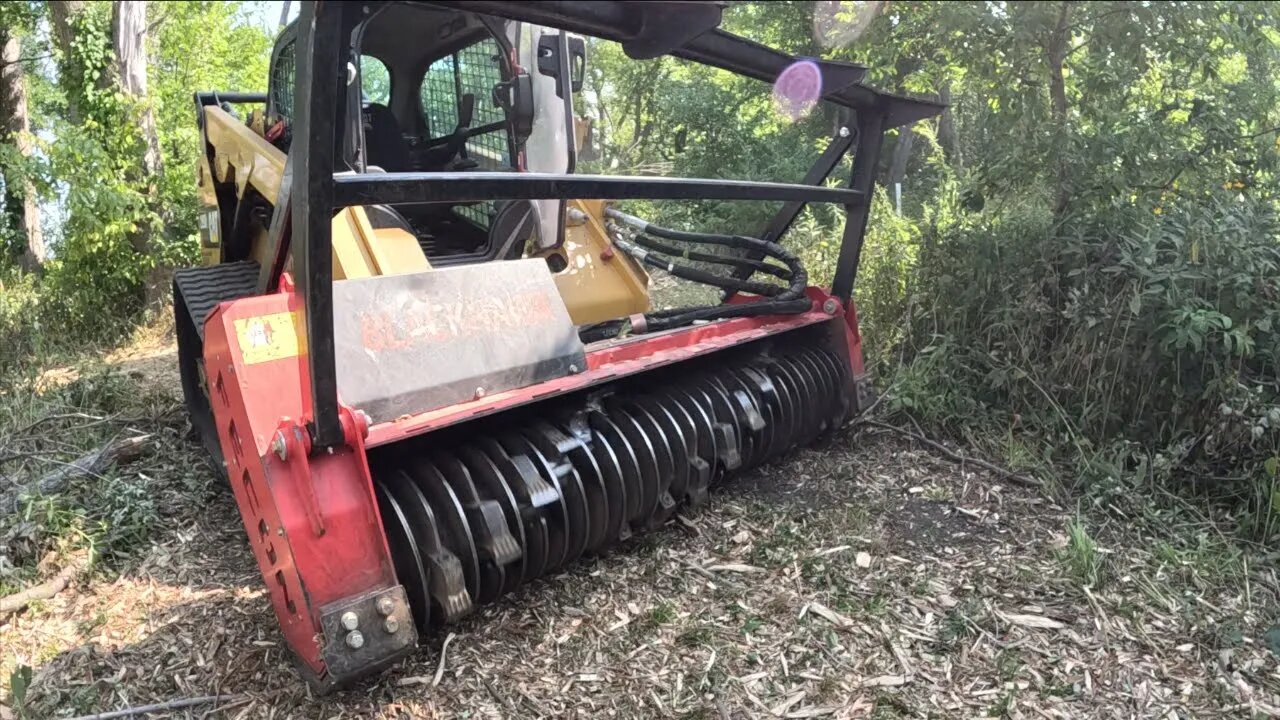 Fecon Blackhawk Mulching Storm Debris