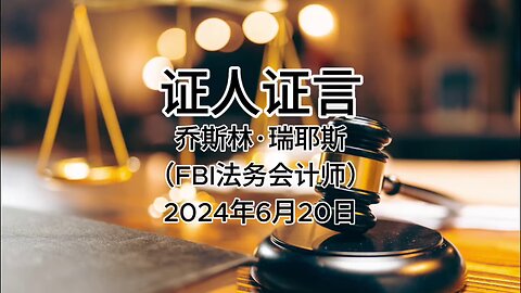 证人证言 EP47｜郭文贵先生庭审检方第24位证人乔斯林·瑞耶斯，FBI法务会计师｜全部证词｜AI音频笔录中文朗读 #证人证言 MILESTRIAL #中共头号敌人 灭共者 郭文贵 MilesGuo NFSC 新中国联邦