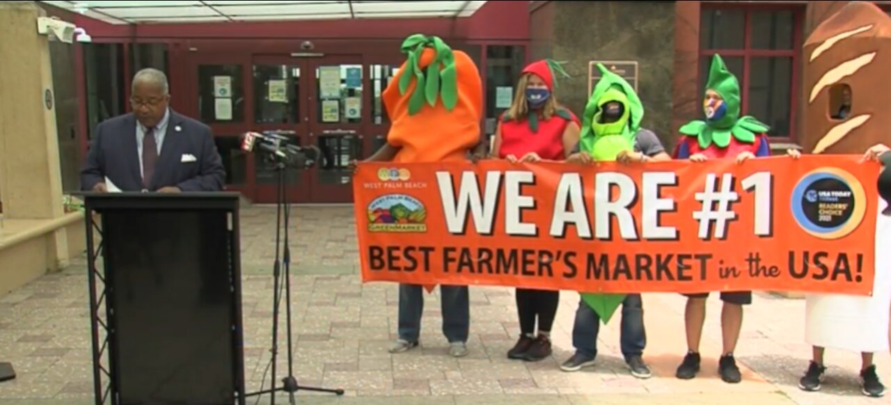 West Palm Beach Green market named Best Farmers Market in the country