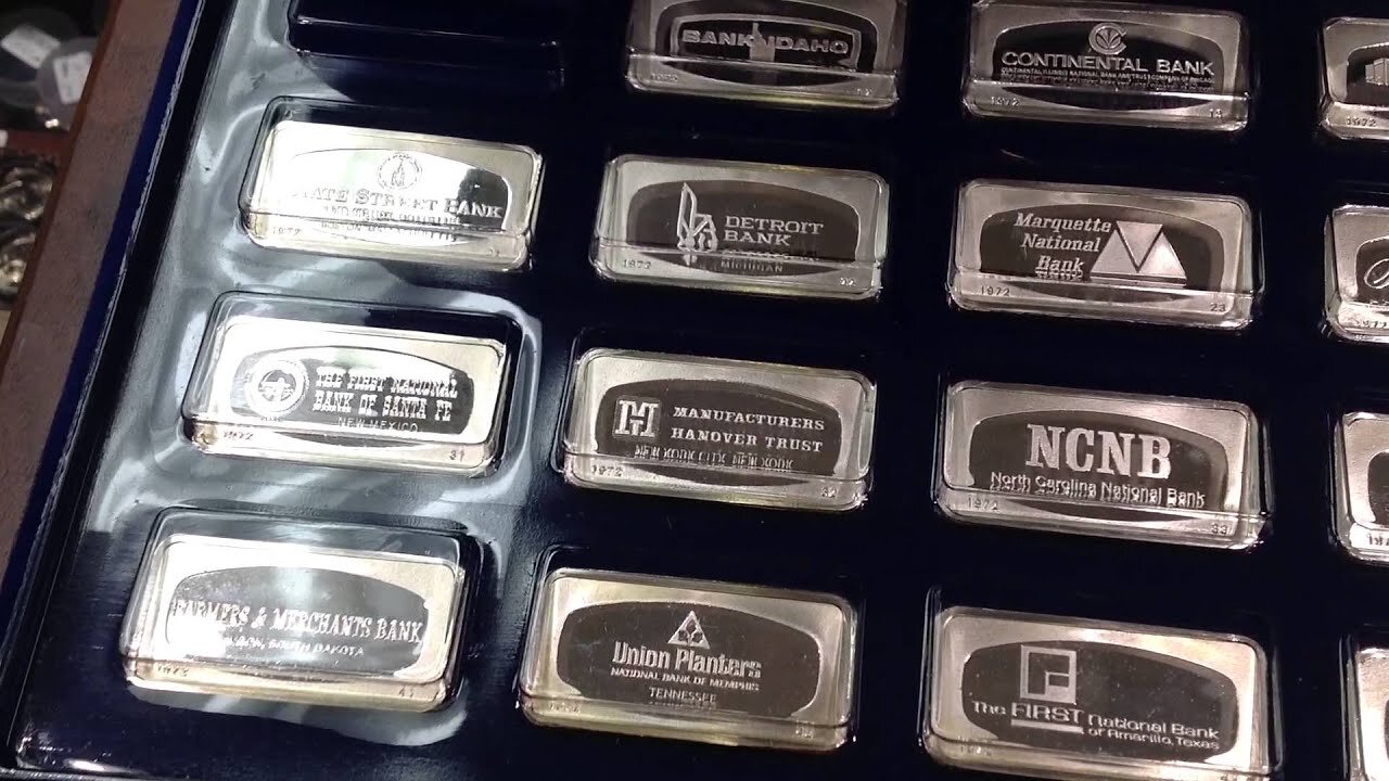 Franklin Mint Silver Ingots