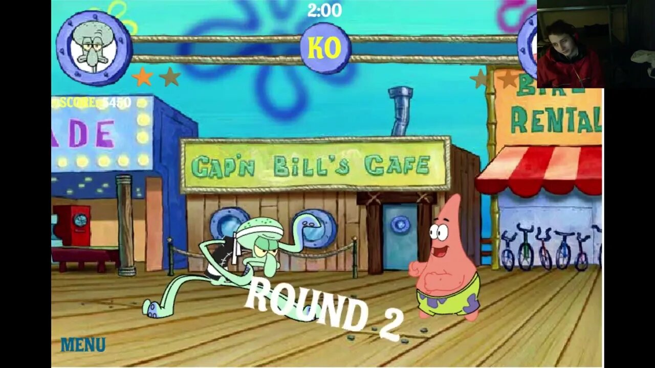 Squidward VS Patrick In A Nickelodeon SpongeBob SquarePants Reef Rumble Battle With Live Commentary