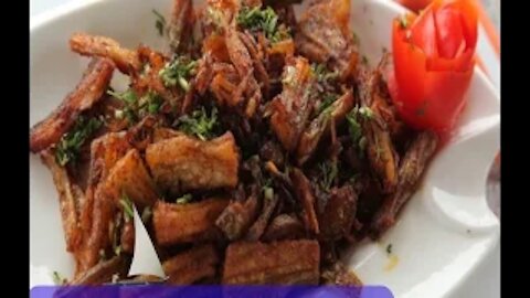 Dry bombayduck onion fry