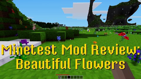 Minetest Mod Review: Beautiful Flowers