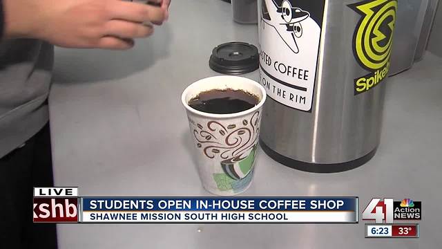 Shawnee Mission South students learn entrepreneurship through in-school coffee shop