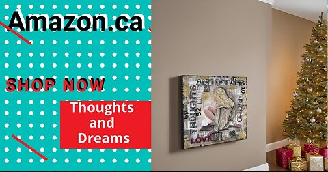 🎁✨ Bring Holiday Magic to Life with "Thoughts and Dreams" Canvas Art! ✨🎁