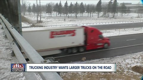 Trucking industry want heavier, longer trucks on U.S. roads