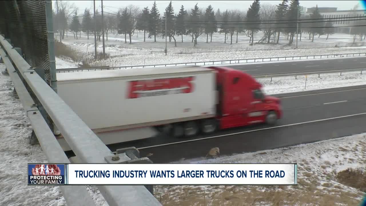 Trucking industry want heavier, longer trucks on U.S. roads
