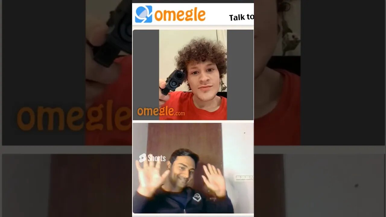 gun on me 💪#shorts #omegle #jaswantboo