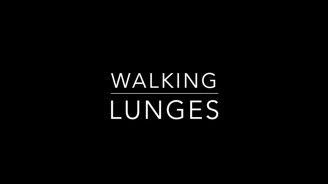 Walking Lunges