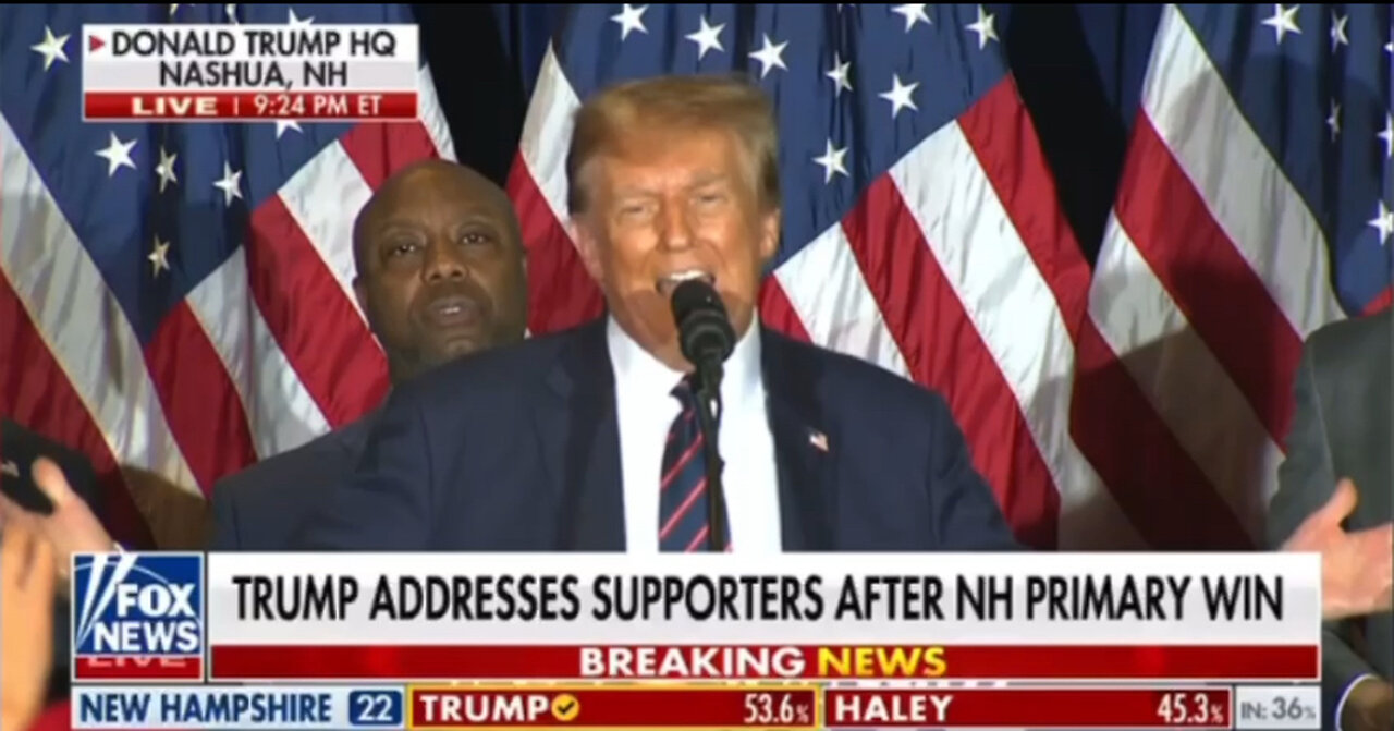 Trump’s New Hampshire Primary Victory Speech [Full Speech]