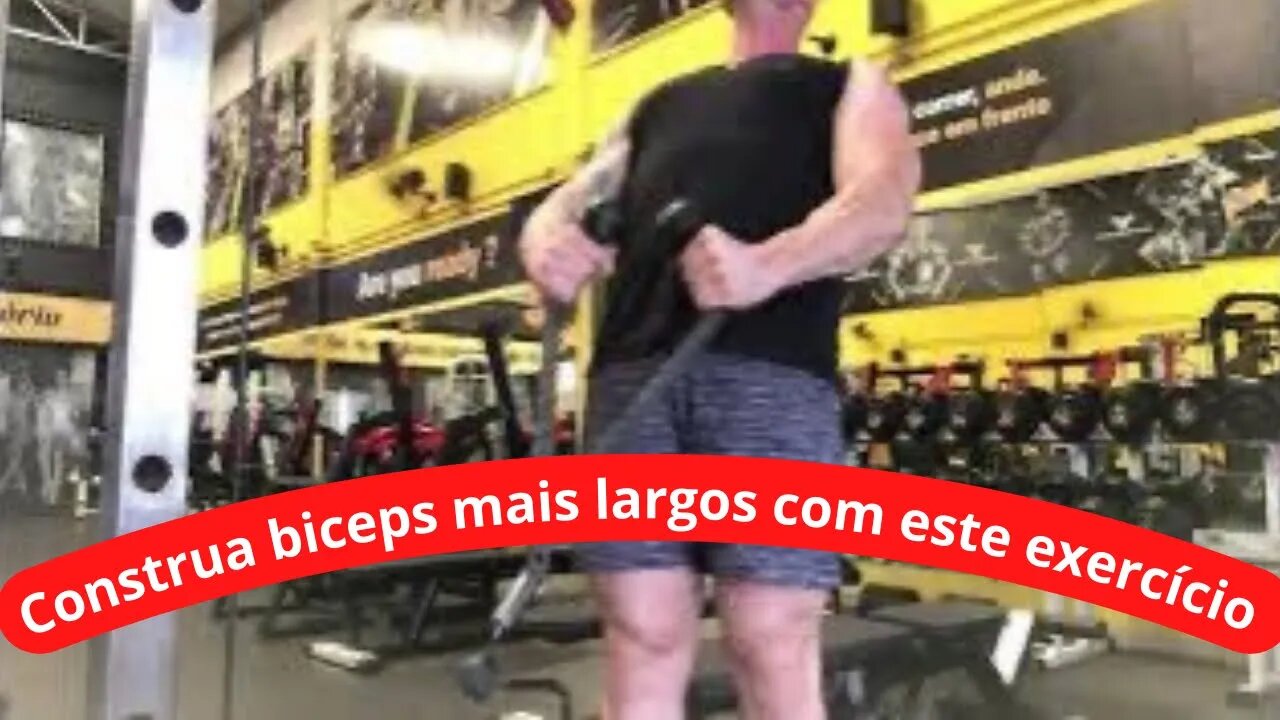 Exercício para deixar os bíceps mais largos